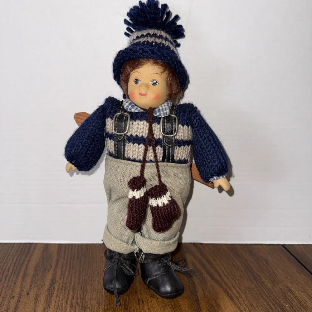 Springford Doll Alpine Cross Country Skier Porcelain Head and Hands 10